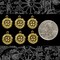 Antiqued Brass Bird's Nest Charms - Set of Six - XXX - AB-C50